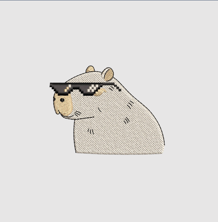 Capybara | Embroidered Hoodie | Regular Fit