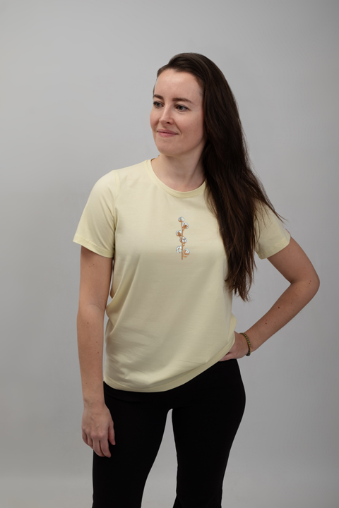 Cotton Branch | Embroidered T-Shirt | Regular Fit