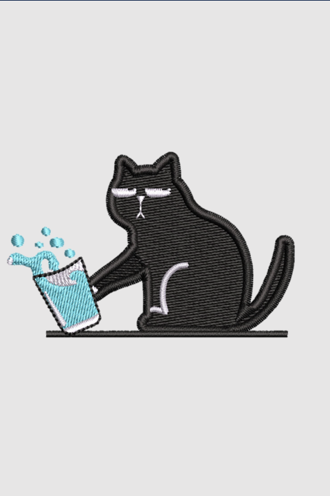 Cat | Embroidered Hoodie | Regular Fit