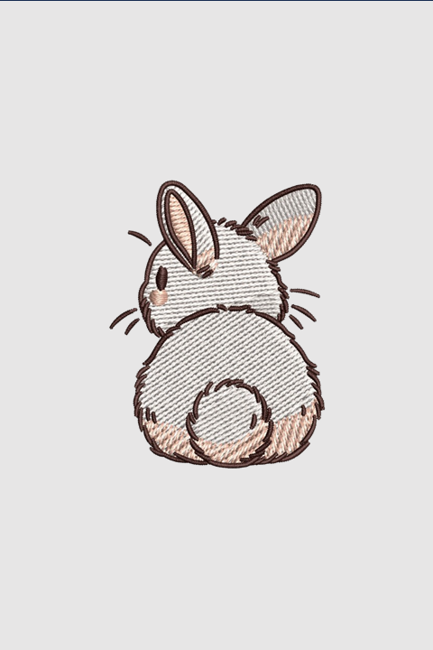 Rabbit | Embroidered T-Shirt | Regular Fit