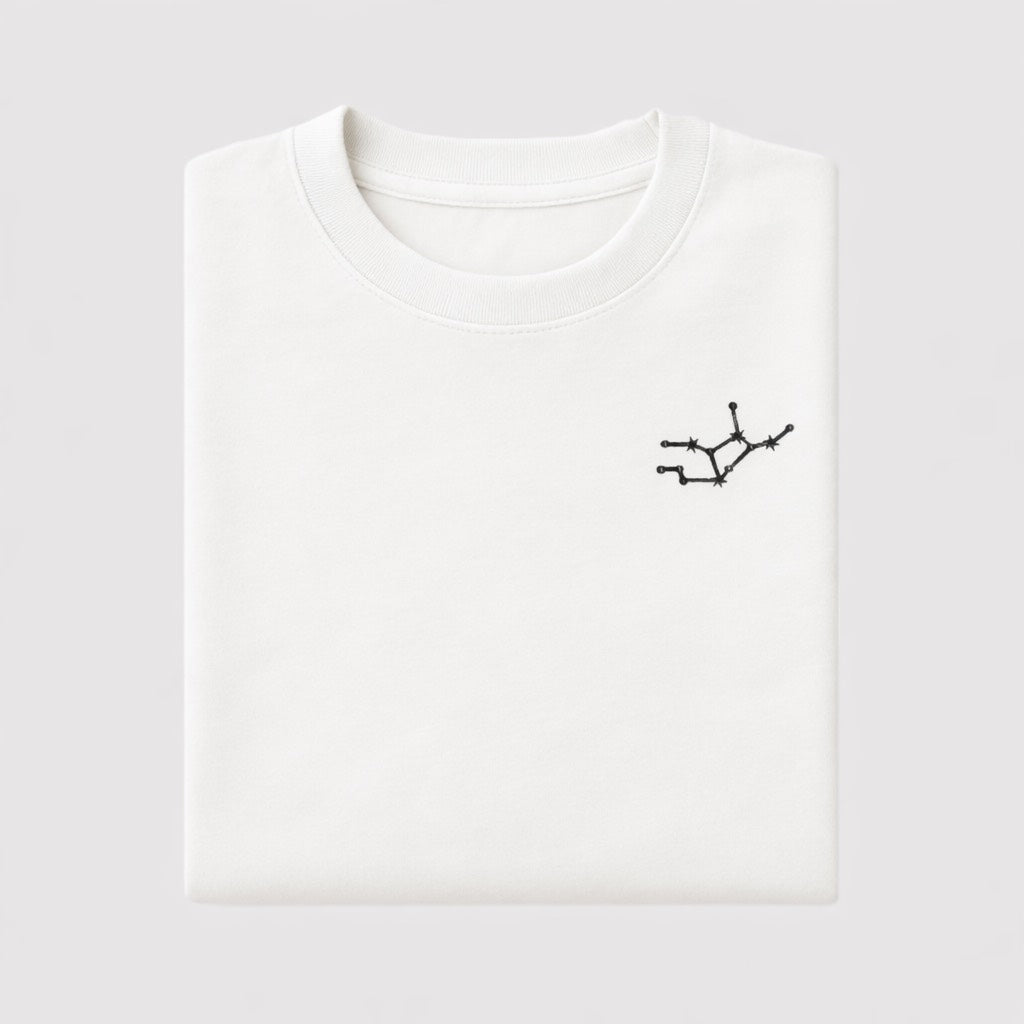 Virgo Constellation | Embroidered T-Shirt | Oversized Fit