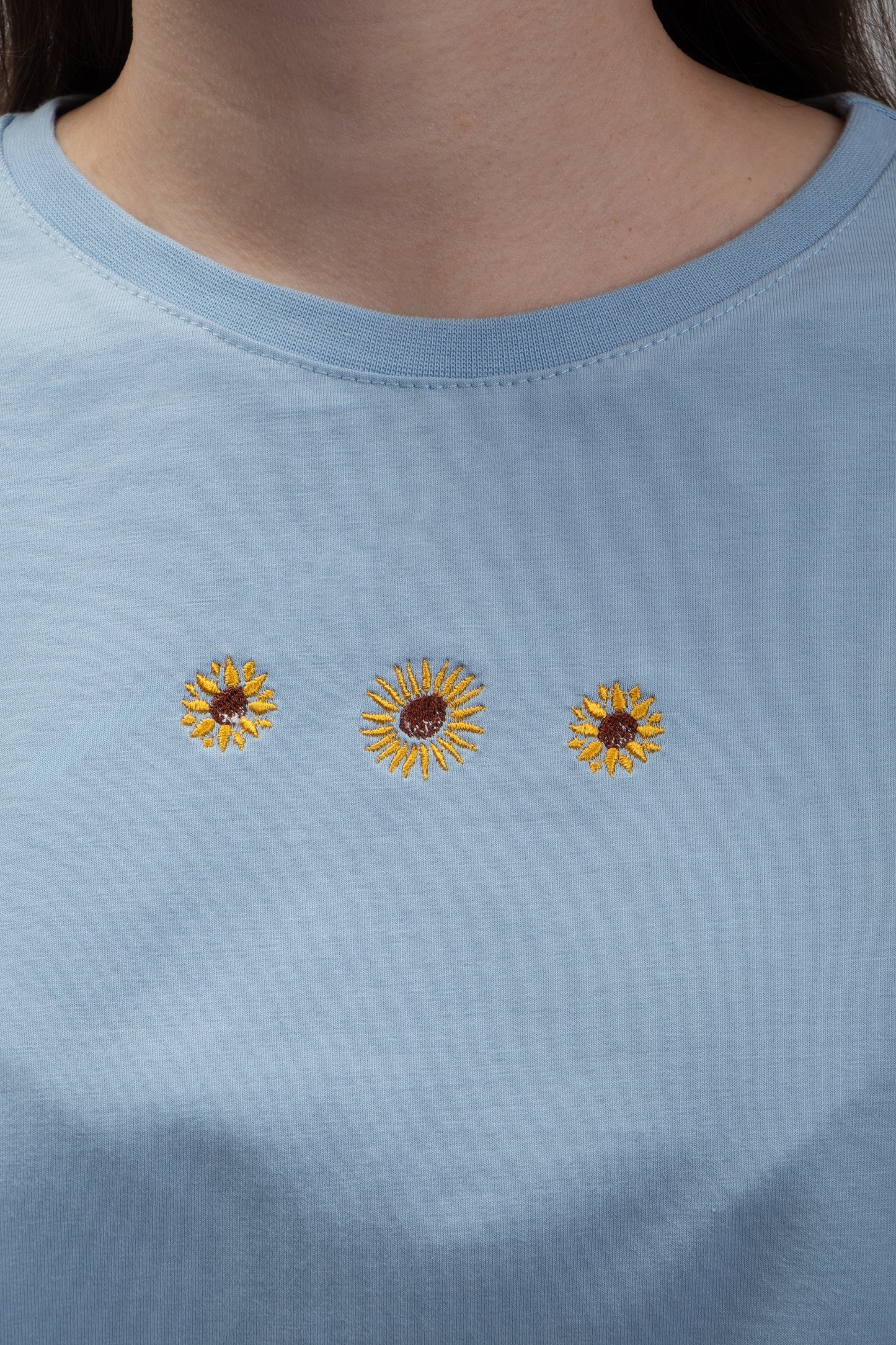 Sunflowers | Embroidered T-Shirt | Regular Fit