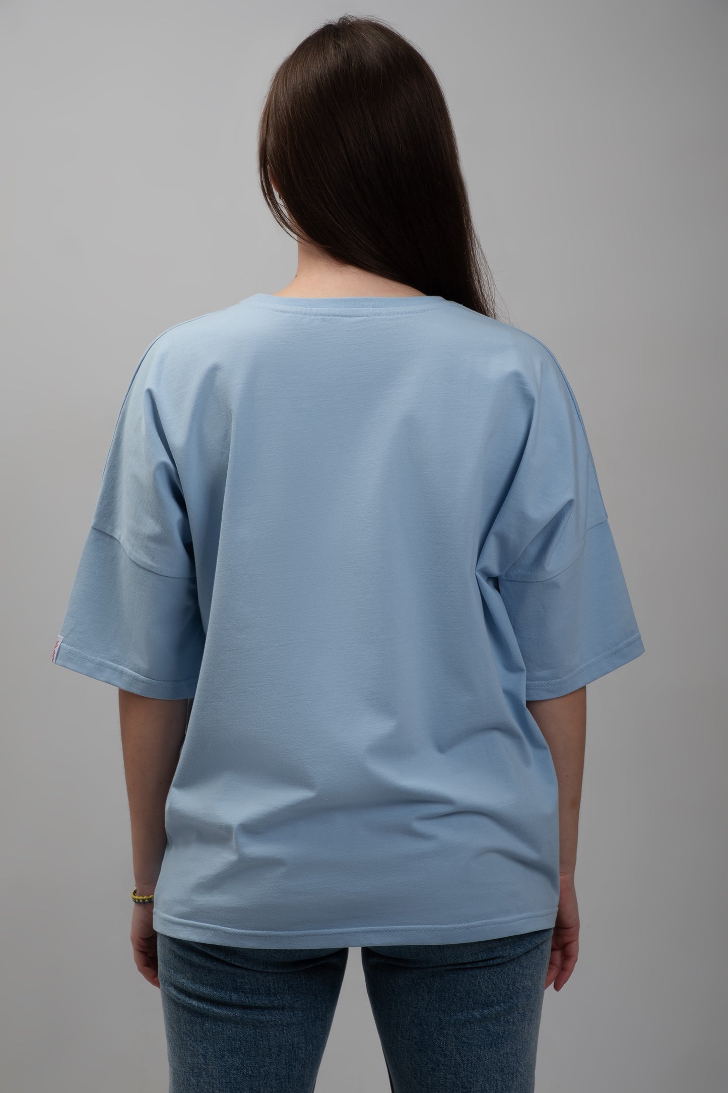 Heart with Ukraine | Embroidered T-Shirt | Oversized Fit