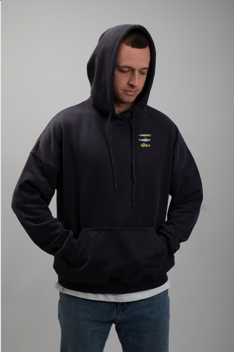 Fishing | Embroidered Hoodie | Regular Fit