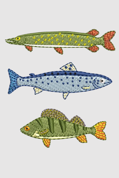 Fishing | Embroidered Hoodie | Regular Fit