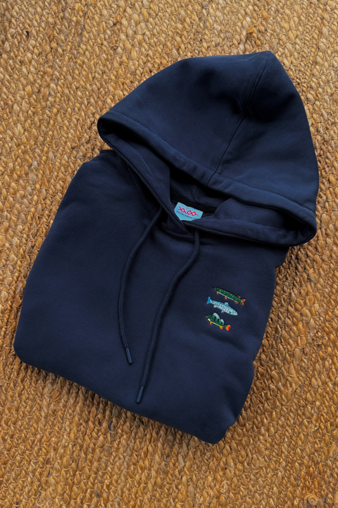 Fishing | Embroidered Hoodie | Regular Fit