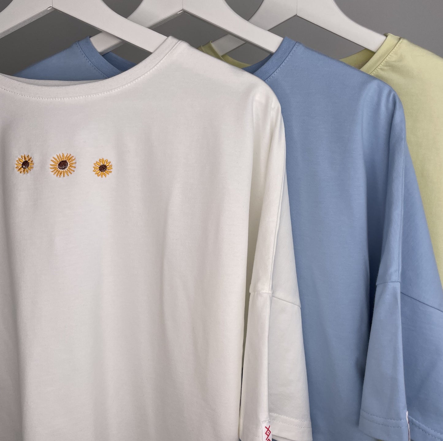 Sunflowers | Embroidered T-Shirt | Oversized