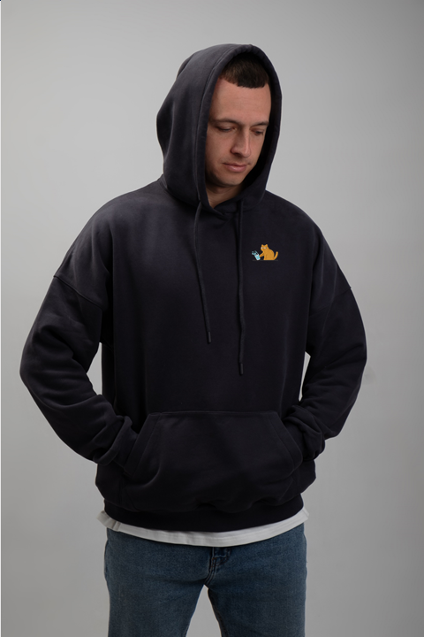 Cat | Embroidered Hoodie | Regular Fit