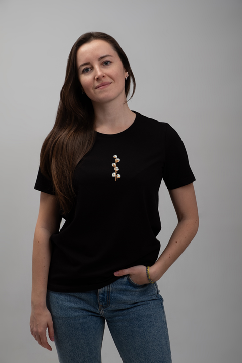 Cotton Branch | Embroidered T-Shirt | Regular Fit