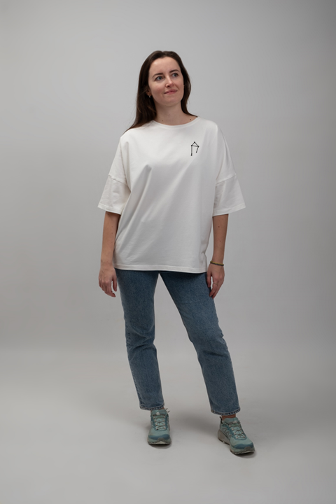 Libra Constellation | Embroidered T-Shirt | Oversized Fit