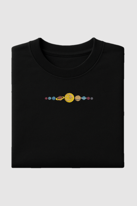 Solar System | Embroidered T-Shirt | Regular Fit