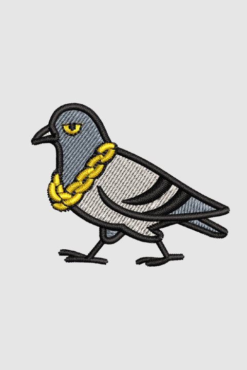 Pigeon | Embroidered Hoodie | Regular Fit
