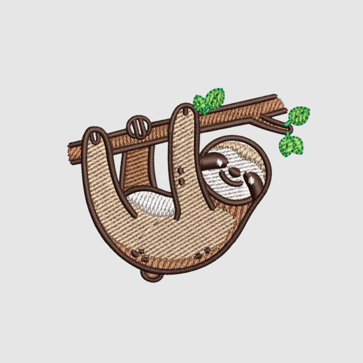 Sloth | Embroidered T-Shirt | Regular Fit