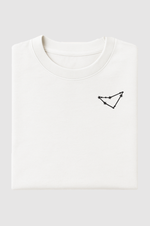 Capricorn Constellation | Embroidered T-Shirt | Regular Fit