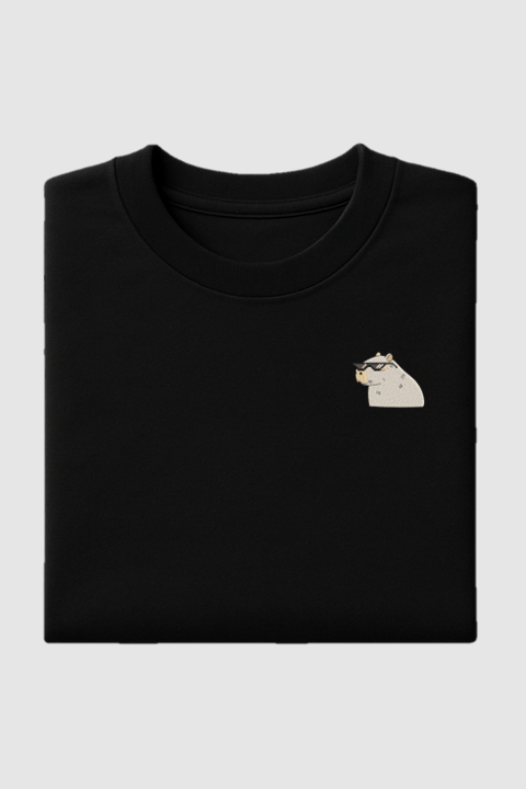 Capybara | Embroidered T-Shirt | Regular Fit
