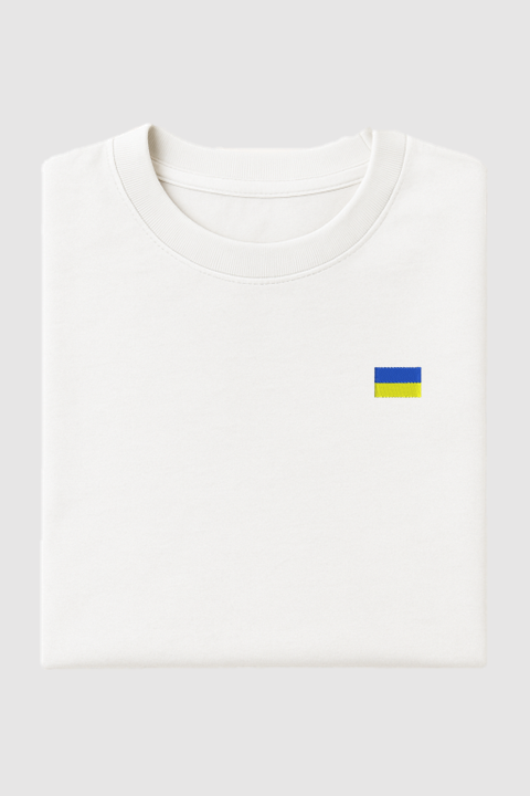 Flag of Ukraine | Embroidered T-Shirt | Regular Fit