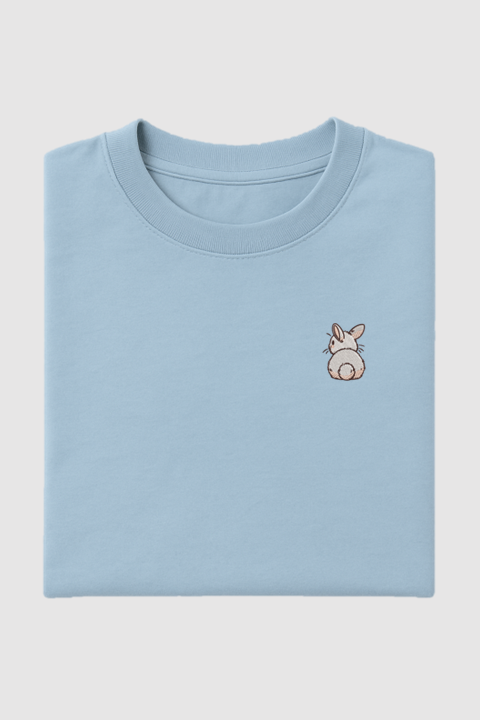 Rabbit | Embroidered T-Shirt | Oversized Fit