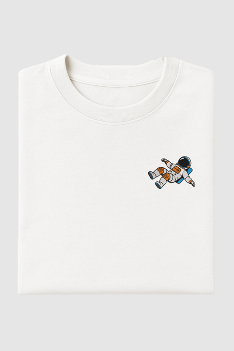 Astronaut | Embroidered T-Shirt | Oversized Fit