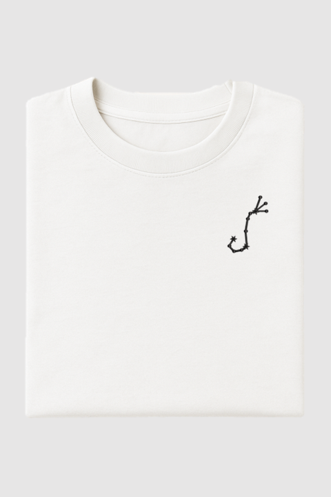 Scorpio Constellation | Embroidered T-Shirt | Oversized Fit