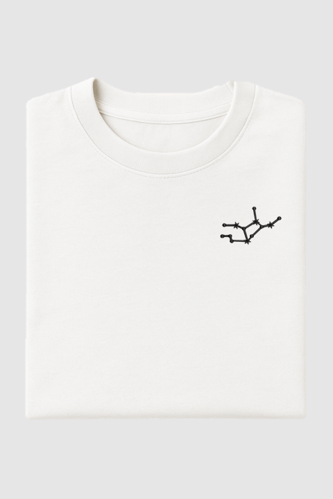 Virgo Constellation | Embroidered T-Shirt | Regular Fit