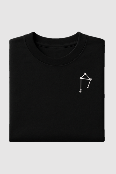 Libra Constellation | Embroidered T-Shirt | Regular Fit
