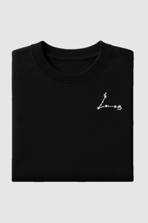 Pisces Constellation | Embroidered T-Shirt | Regular Fit
