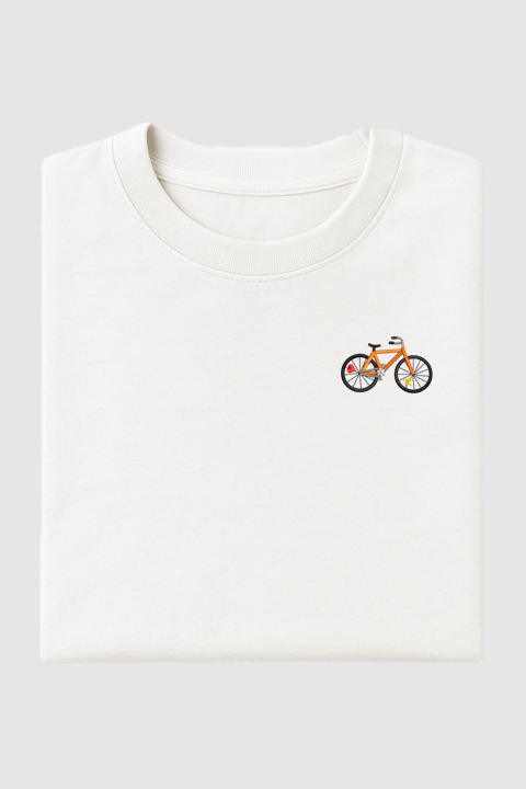 Bicycling | Embroidered T-Shirt | Oversized Fit