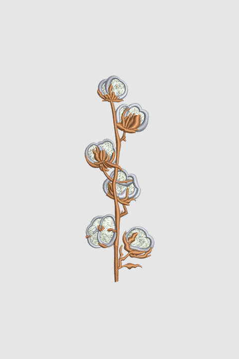 Cotton Branch | Embroidered Hoodie | Regular Fit